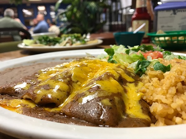 The enchilada plate ($5.99)