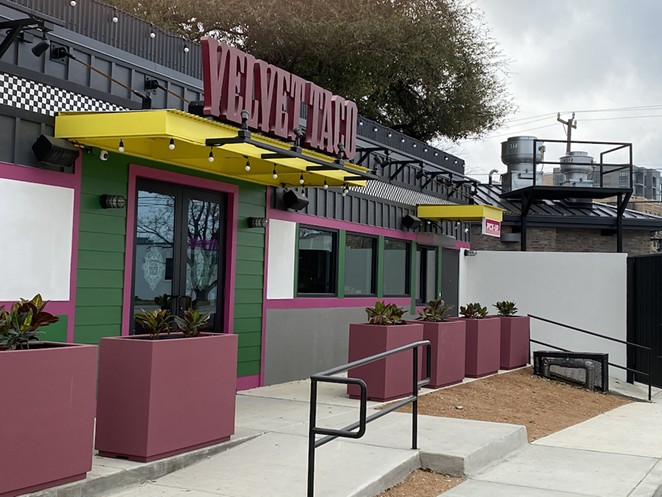 San Antonio's second Velvet Taco, located at the site of revered underground music venue Taco Land, will open later this month. - SANFORD NOWLIN