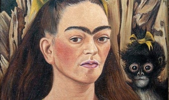 Frida Kahlo's "Autorretrato con mono." - Instagram / fridakahlo
