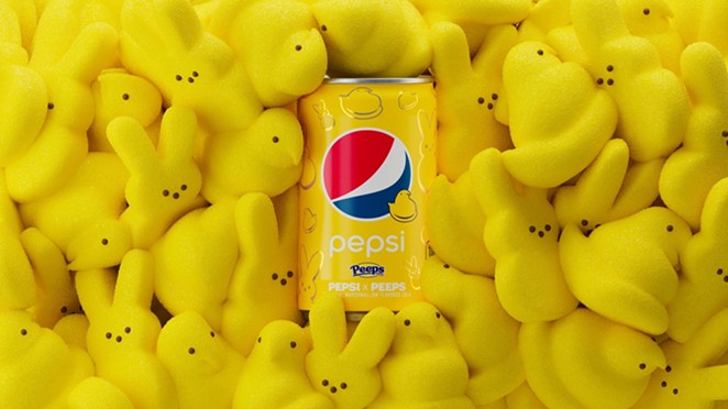 Pepsi has unveiled a collaboration with Peeps, in the form of a soda with “marshmallow flavor.” - PHOTO COURTESY PEPSI