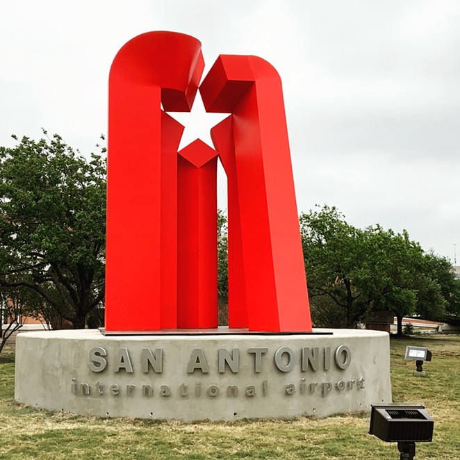 A new statue by Mexican artist Sebastian has made its debut at the San Antonio International Airport. - COURTESY OF CITY OF SAN ANTONIO DEPARTMENT OF ARTS AND CULTURE