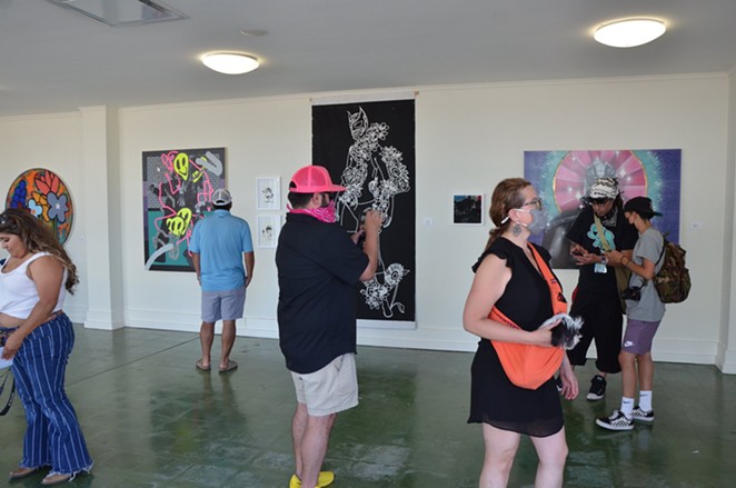 PBR Studios hosts a group exhibit showcasing “The Mural Connection” artists. - BRYAN RINDFUSS