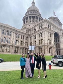 Member of the Texas Restaurant Association celebrate HB 1024's passing in front of the state capitol. - PHOTO COURTESY TEXAS RESTAURANT ASSOCIATION