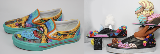 Edison High School's submissions for the Vans Custom Culture contest. - COURTESY IMAGE / VANS
