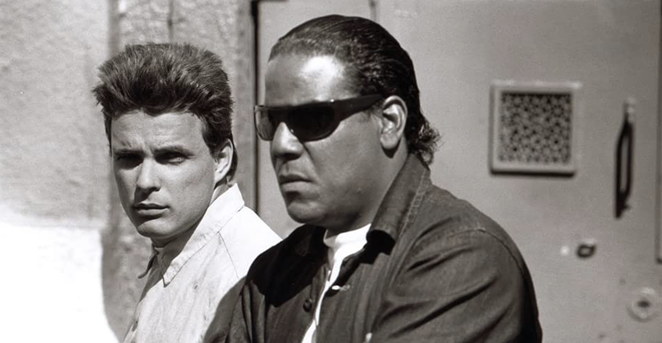 Actor Carlos Carrasco with Damian Chapa in Blood In, Blood Out. - Hollywood Pictures