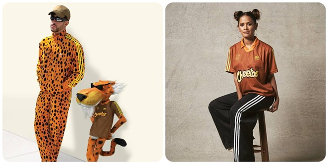 Puerto Rican rapper Bad Bunny and Cheetos drop adidas fashion collection as part of the rapper’s Deja tu Huella campaign. - Photo Courtesy Cheetos x adidas