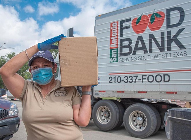 The San Antonio Food Bank sent the first truckload of aid to Louisiana on Tuesday, with more planned in the coming days and weeks. - INSTAGRAM / SAN ANTONIO FOOD BANK