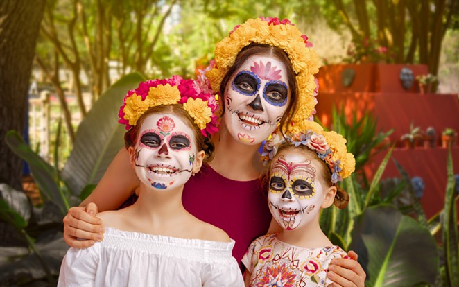 The San Antonio Botanical Garden's current exhibition Frida Kahlo Oasis will conclude with a two-day Día de los Muertos celebration. - COURTESY OF SAN ANTONIO BOTANICAL GARDEN