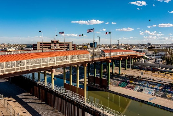 The Paso del Norte International Bridge separates El Paso, left, and Ciudad Juárez. - TEXAS TRIBUNE / IVAN PIERRE AGUIRRE