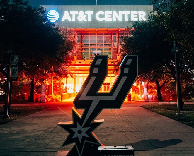 Telecom company AT&T's deal with Spurs Sports & Entertainment was worth $2 million a year. - INSTAGRAM / @ATTCENTER