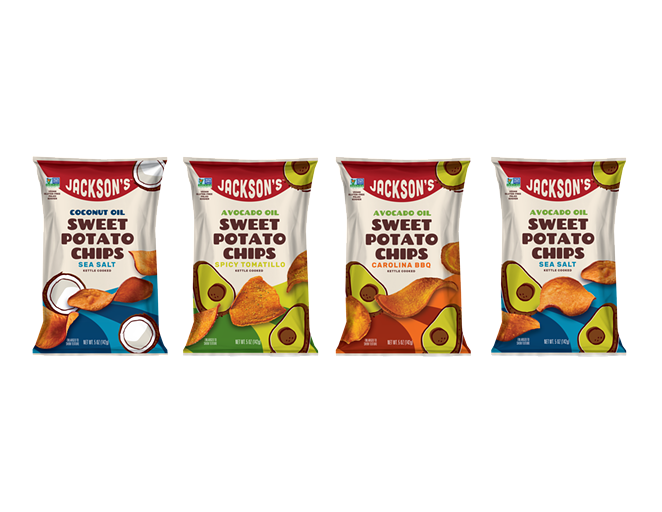 Jackson’s sweet potato kettle chip snacks are now available in the Alamo City. - PHOTO COURTESY JACKSON'S