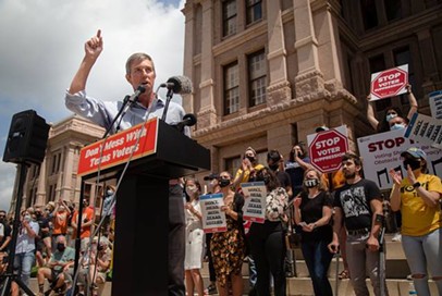 Beto O’Rourke spoke at a voting rights rally in May at the Texas Capitol.