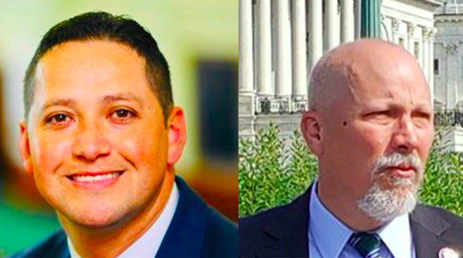U.S. Reps. Tony Gonzales (left) and Chip Roy were among the more than Republicans who voted against censuring Paul Gosar. - COURTESY PHOTO / TONY GONZALES (LEFT) AND TWITTER / @REPCHIPROY (RIGHT)