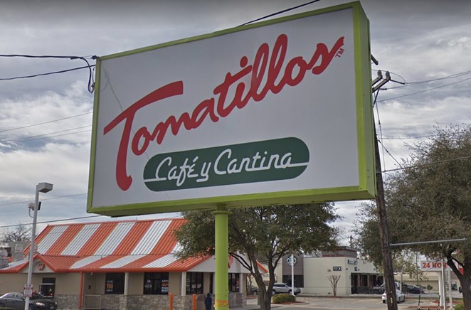 Tomatillos Cafe y Cantina has officially reopened on the city’s far Northside. - SCREEN CAPTURE / GOOGLE MAPS