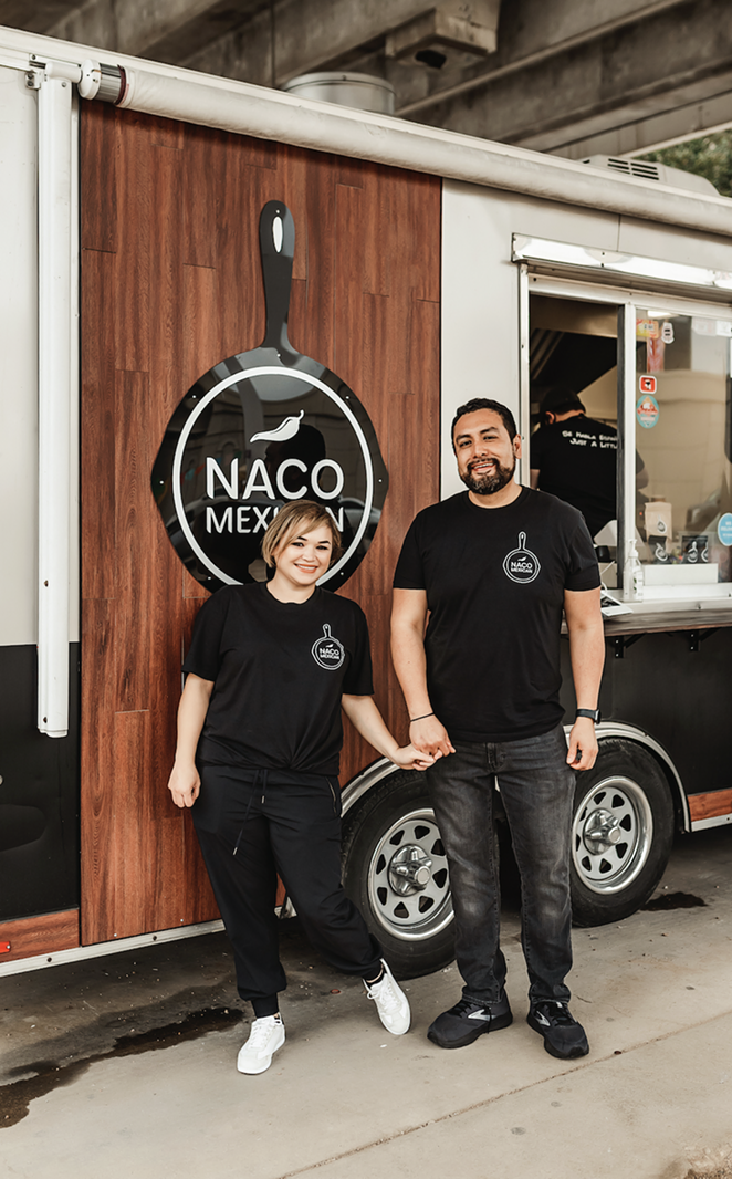 Husband-and-wife team Lizzeth Martinez (left) and Francisco Estrada are set to expand their popular Naco Mexican Eatery food truck concept. - PHOTO COURTESY NACO MEXICAN EATERY