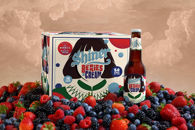 Shiner Beer's new Tik-Tok inspired Berries & Cream brew is available now — but only at its brewery. - PHOTO COURTESY SHINER BEER
