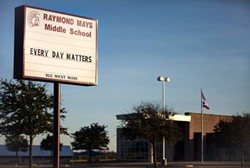 Raymond Mays Middle School in Troy. - TEXAS TRIBUNE / MONTINIQUE MONROE