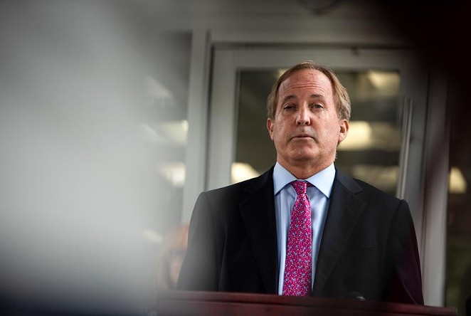 The Travis County District Attorney's office said last week that Attorney General Ken Paxton had violated open records law by withholding communications related to his trip to Washington, D.C., during the attacks on the U.S. Capitol on Jan. 6, 2021. - Mark Felix / Texas Tribune