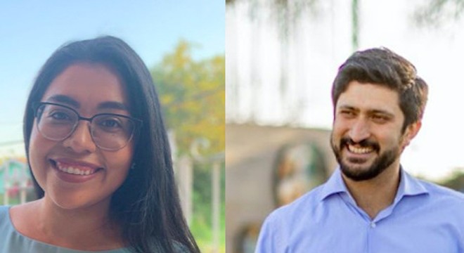 Jessica Cisneros (left) and Greg Casar have continued to rack up support from high-profile progressives. - Twitter / @JCisnerosTX (left); Courtesy Photo / Greg Casar (right)