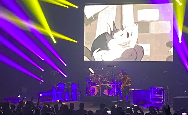 Primus kept the multimedia front and center during Saturday's show. - Mike McMahan