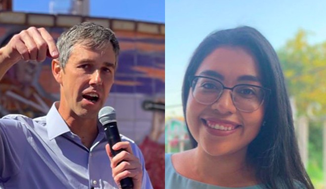 Democratic candidates Beto O'Rourke (left) and Jessica Cisneros have already seized on the Supreme Court's draft ruling that would overturn Roe v. Wade. - Left: Michael Karlis; Right: Twitter / Jessica Cisneros