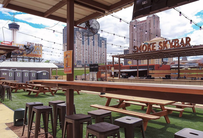 Smoke BBQ + Skybar was one of the most popular spots to grab a drink in March 2022, selling $520,402 worth of booze. - INSTAGRAM / SMOKESANANTONIO