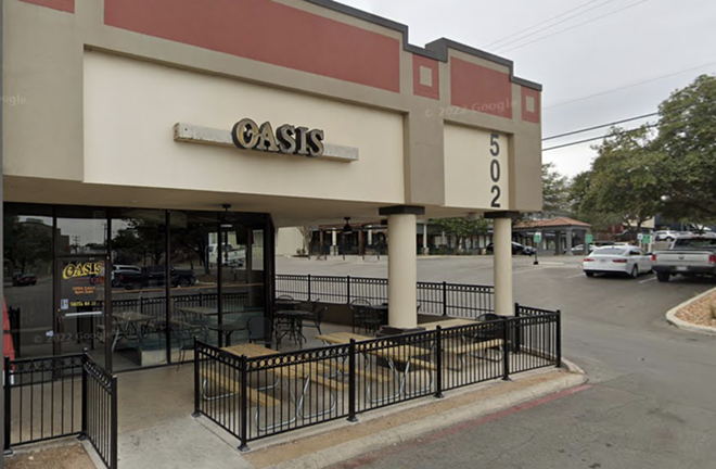 Oasis Lounge is located at 502 Embassy Oaks. - Screenshot / Google Maps