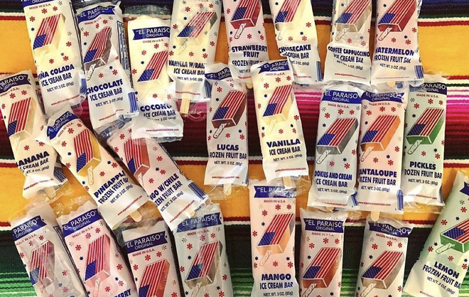 El Paraiso offers over a dozen milk- and fruit-based frozen treats. - Instagram / elparaisoicecream