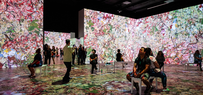 Immersive Van Gogh features 500,000 cubic feet of moving paintings by Vincent van Gogh. - JAIME MONZON