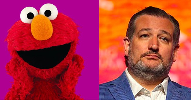 Apparently, U.S. Sen. Ted Cruz (right) is learning that muppets can clap back. - Facebook / Sesame Street (left); Wikimedia Commons / Gage Skidmore