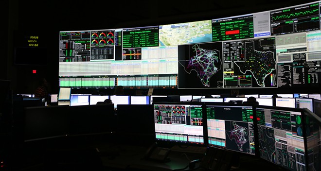ERCOT personnel model the Texas electrical grid in a file photo. - Courtesy of ERCOT