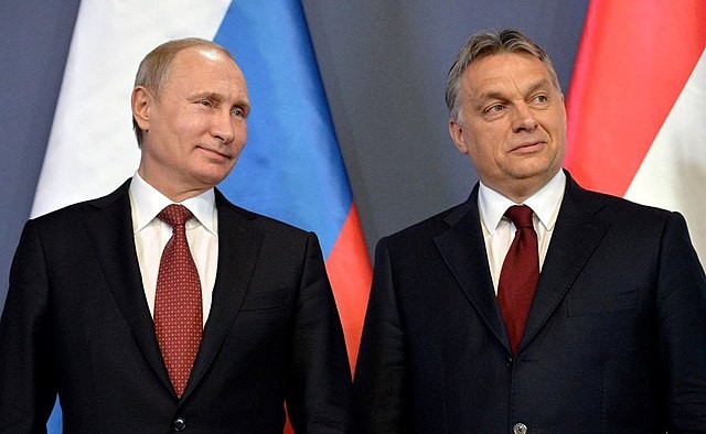 Hungarian Prime Minister Viktor Orban meets with Russian Prime Minister Vladimir Putin in 2015. - Wikipedia Commons / Presidential Press and Information Office