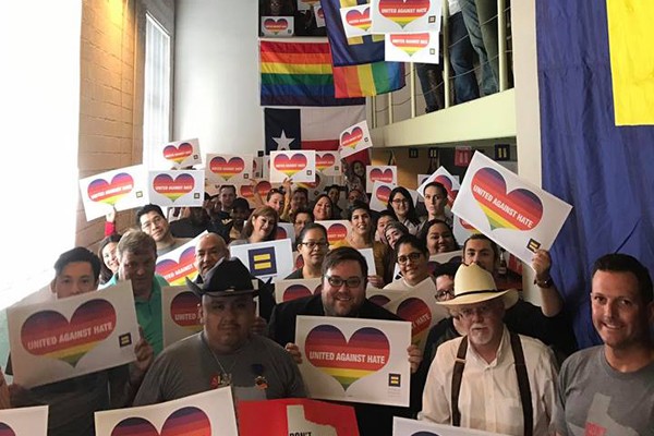 Scores of activists were on hand at the March 5 opening of the HRC field office on 9th Street in San Antonio. (Photo: Facebook/HRC San Antonio)