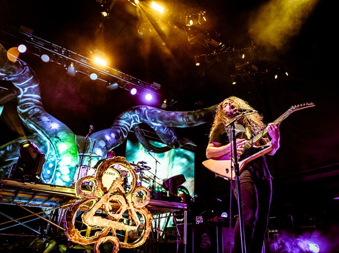 Coheed and Cambria weave a spell onstage at Whitewater Amphitheater. - Christina Feddersen / Matchless Exposure