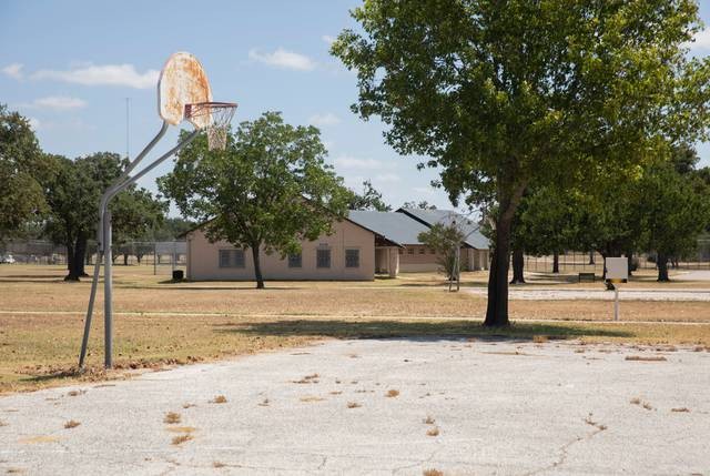 The basketball court at Giddings State School. Understaffing forced Giddings and the Gainesville State School, the only two youth prisons with sports teams, to cancel their season last year.
