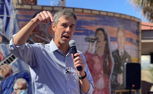 Beto O'Rourke speaks during a San Antonio campaign stop earlier this year. - Michael Karlis