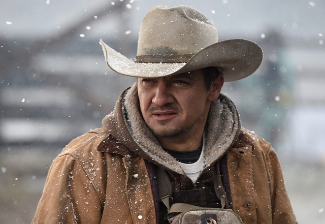 Jeremy Renner plays Cory Lambert, a U.S. Fish and Wildlife Service agent who discovers the body of an 18-year-old girl on Wyoming's Wind River Indian Reservation. - Lionsgate Home Entertainment