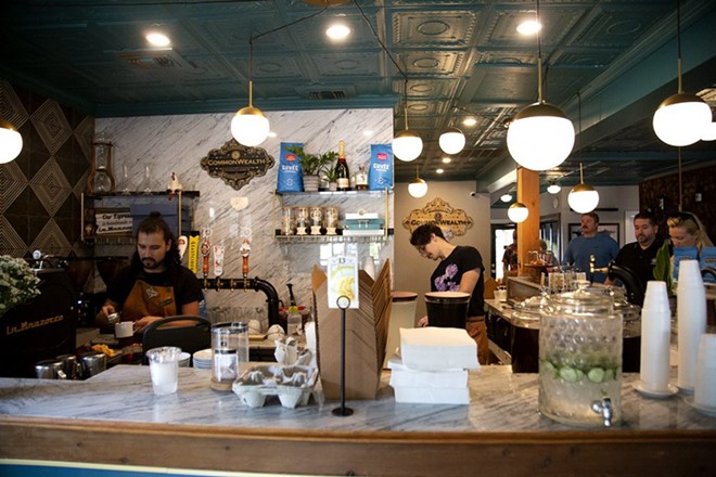 Baristas tend to customers at CommonWealth Coffeehouse & Bakery at 118 Davis Court. - Ben Olivo / San Antonio Heron