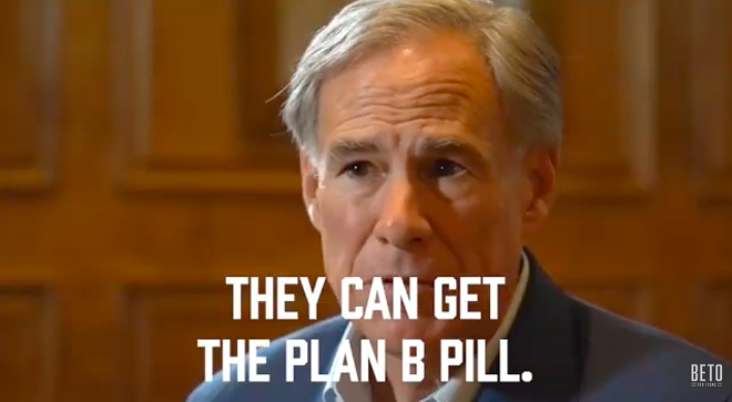 Beto O'Rourke's latest video ad targets Gov. Greg Abbott over his support for Texas' "trigger law," which bans abortions even for victims of rape and incest. - Screen capture / YouTube / Beto O'Rourke