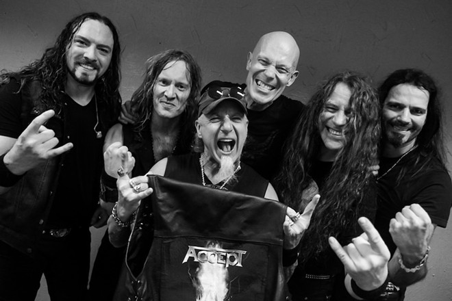 Accept's current lineup features three guitarists, including Wolf Hoffmann, the band's only original member. - Courtesy Photo / Accept