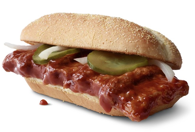 Yes, the McRib is back. Again. - Courtesy Photo / McDonald's