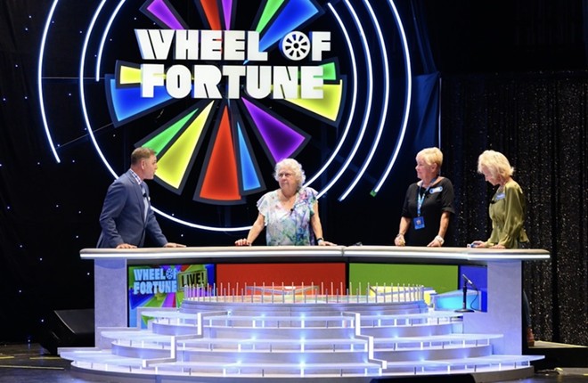 The theatrical Wheel of Fortune experience will either be hosted by Antiques Roadshow star Mark L. Walberg or singer Clay Aiken, according to organizers. - Instagram / wheeloffortunelive