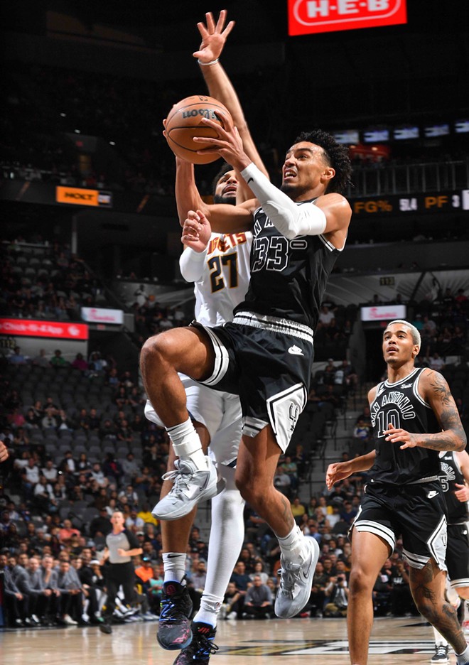 The Spurs are no strangers to injuries, with rookie guard Blake Wesley still rehabbing from a left MCL sprain and veteran forward Zach Collins missing extended time with a left fibula fracture. - Spurs / Reginald Thomas II