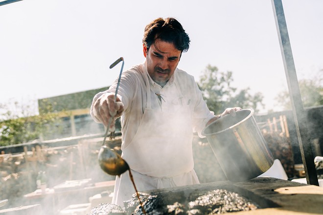 Hotel Emma executive chef Jorge Luis Hernández participated in the first ever live fire activation at the Austin Food & Wine Festival this year. - Dusana Risovic
