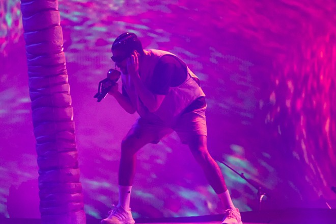 Bad Bunny, shown here during his Alamodome performance, had the year's top-grossing tour. - Jaime Monzon