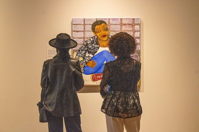 Gallery-goers at "The Status of San Antonio Women." - City of San Antonio’s Department of Arts & Culture