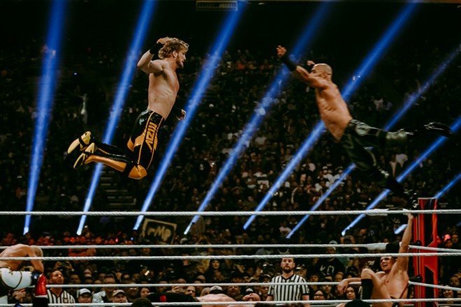 Logan Paul and Ricochet’s high-flying collision amassed 26.5 million views across the WWE's and Paul’s platforms, according to a news release from the wrestling organization. - Photo by Oscar Moreno