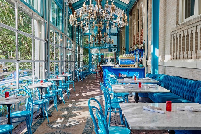 Ocho's ambiance makes it a perennial on lists of beautiful San Antonio dining destinations. - Photo courtesy of Nick Simonite for Hotel Havana