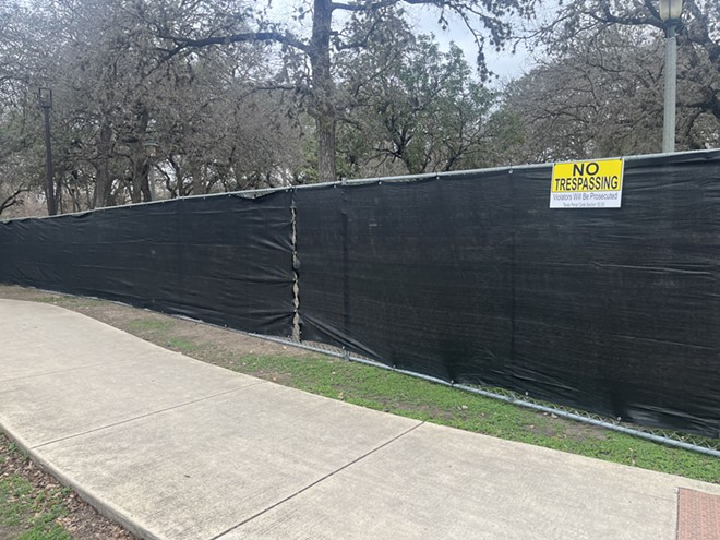 Large sections of Brackenridge Park are closed so the city can try to scare off migratory birds. - Brandon Rodriguez