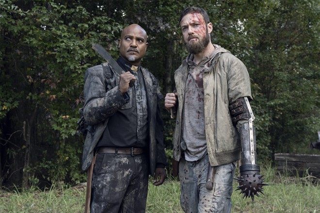 Ross Marquand (right), who played Aaron, and Seth Gilliam, who played Father Gabriel in The Walking Dead, will be at the "Love at First Bite" event on Saturday and Sunday. - Courtesy Photo / Kings of Horror